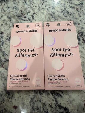 grace & stella Hydrocolloid Acne Patch Pack - Light Pink Boxes